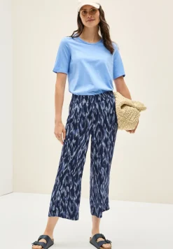 Broek met gedessineerde Wide Legs