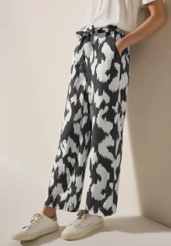 Broek met gedessineerde Wide Legs