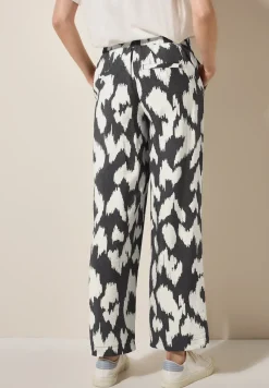 Broek met gedessineerde Wide Legs