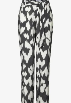 Broek met gedessineerde Wide Legs