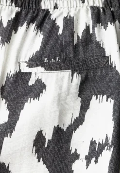 Broek met gedessineerde Wide Legs