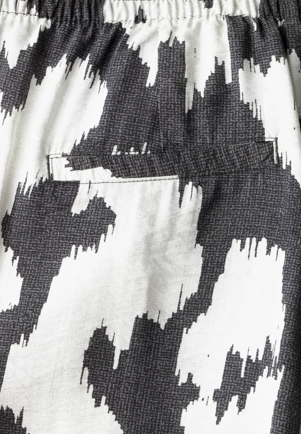 Broek met gedessineerde Wide Legs
