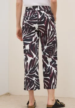 Broek met gedessineerde Wide Legs