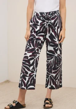 Broek met gedessineerde Wide Legs