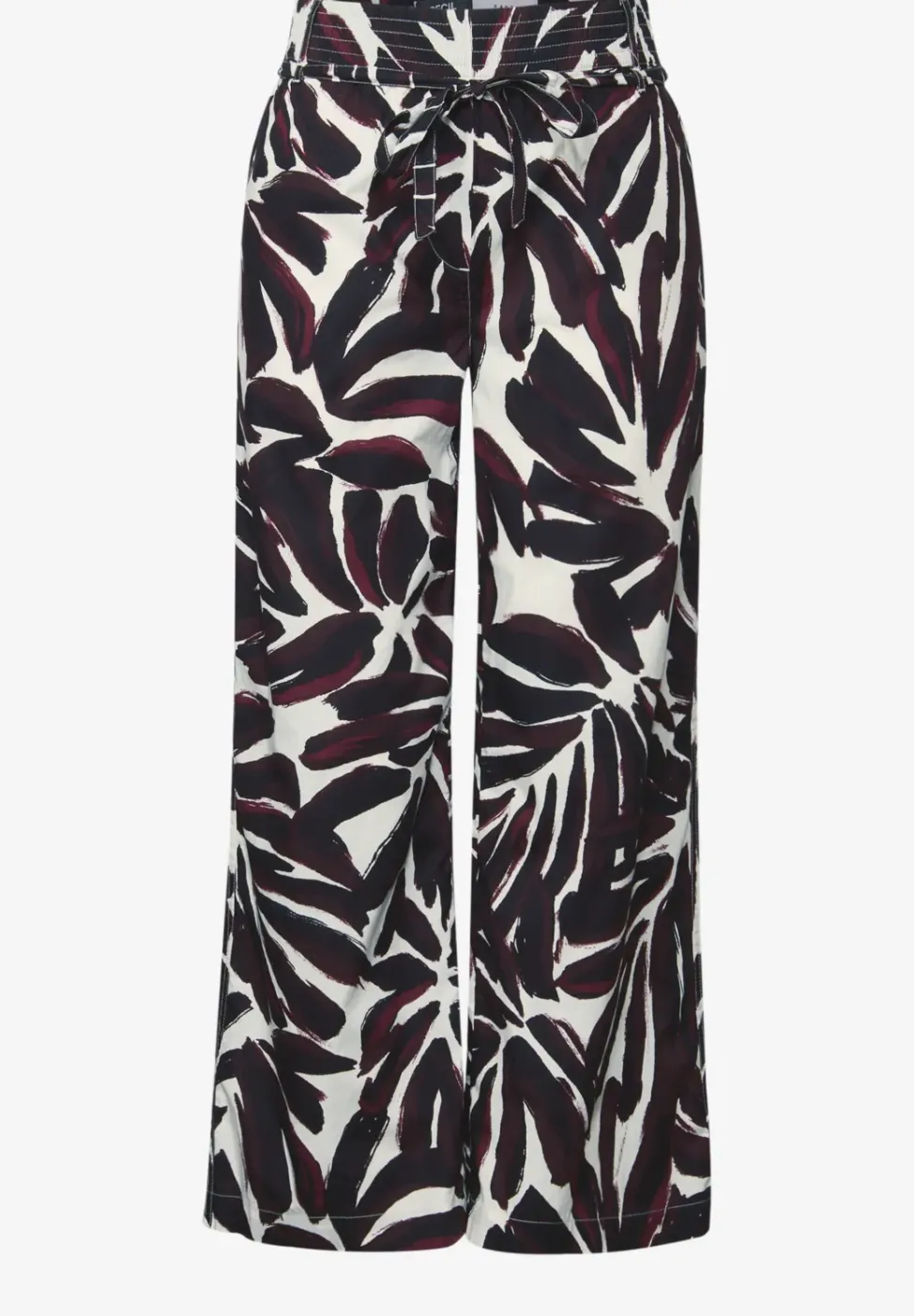 Broek met gedessineerde Wide Legs