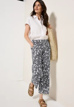Broek met gedessineerde Wide Legs