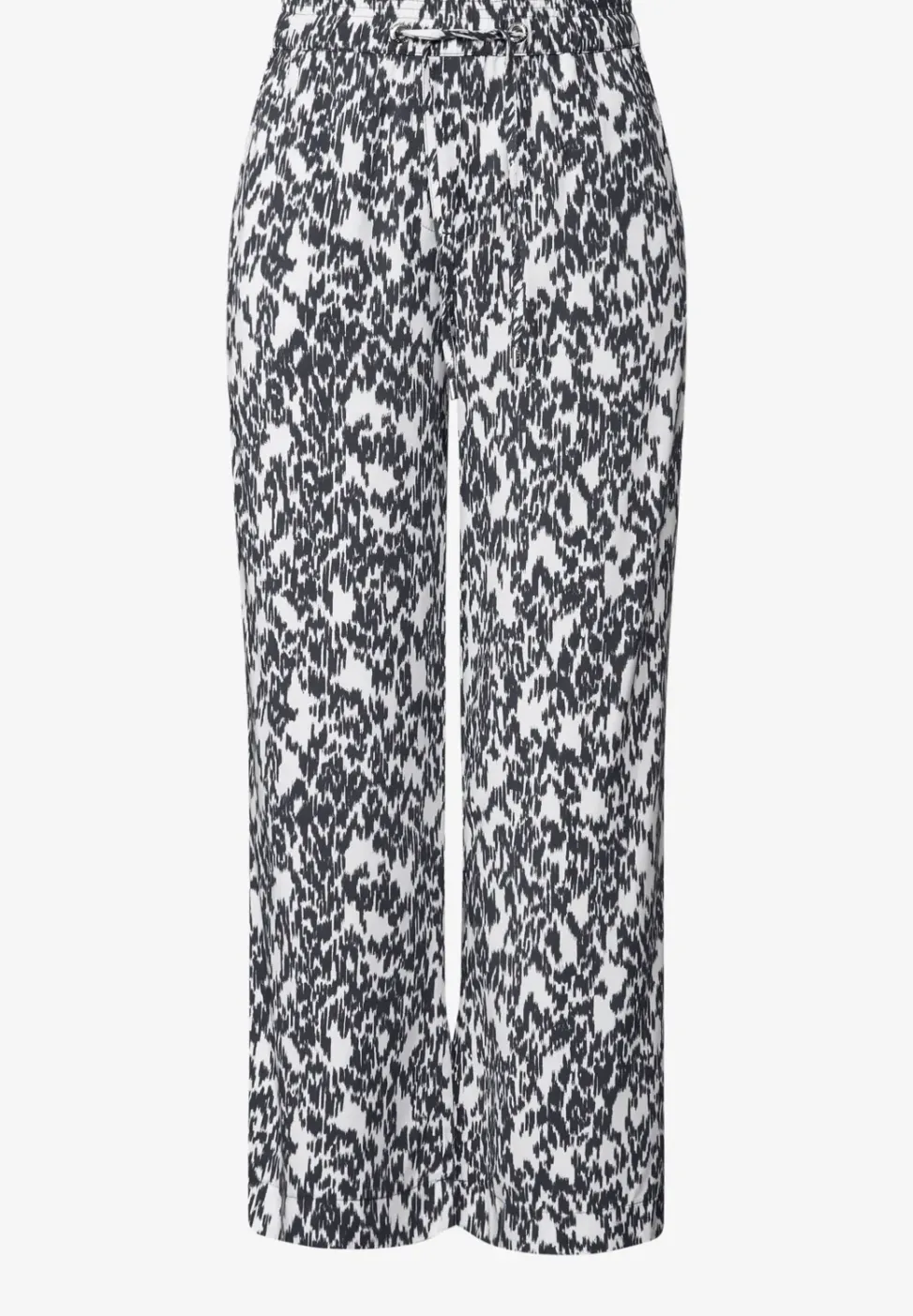 Broek met gedessineerde Wide Legs