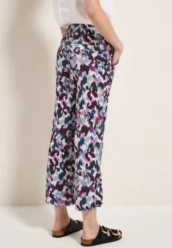 Broek met gedessineerde Wide Legs