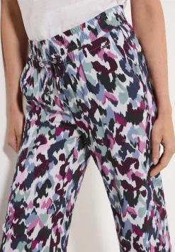 Broek met gedessineerde Wide Legs