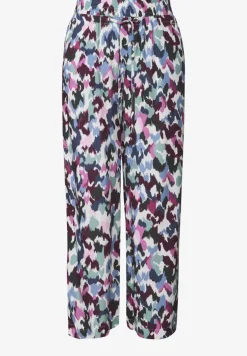 Broek met gedessineerde Wide Legs
