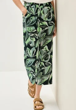 Broek met gedessineerde Wide Legs