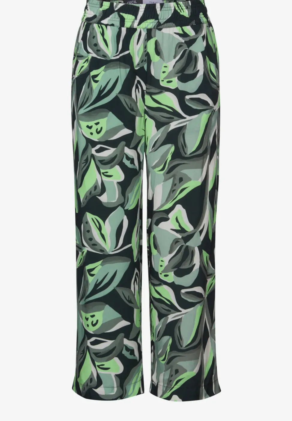 Broek met gedessineerde Wide Legs