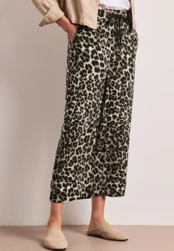 Broek met gedessineerde Wide Legs