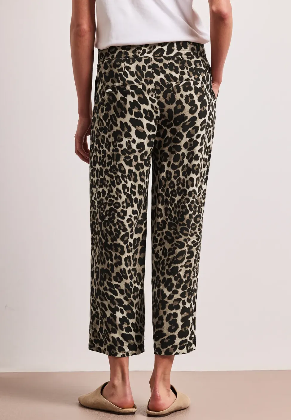 Broek met gedessineerde Wide Legs