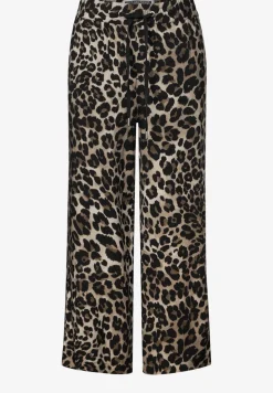 Broek met gedessineerde Wide Legs