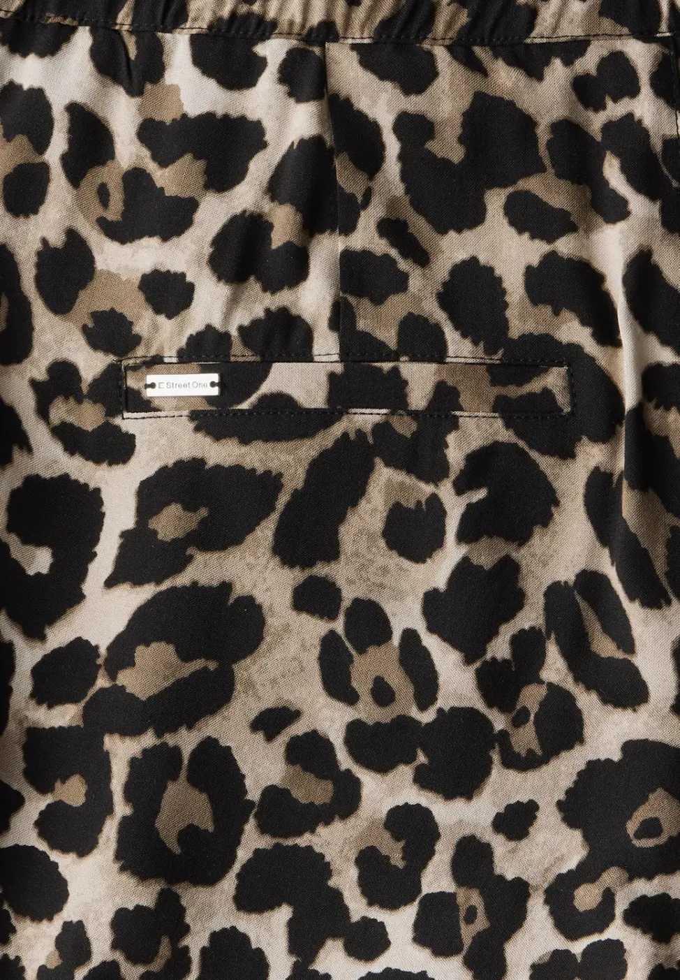 Broek met gedessineerde Wide Legs