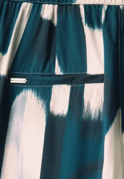Broek met gedessineerde Wide Legs