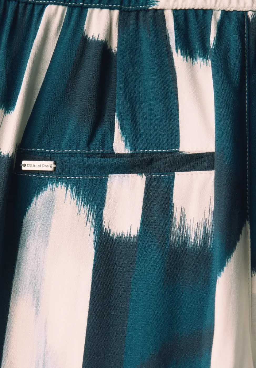 Broek met gedessineerde Wide Legs