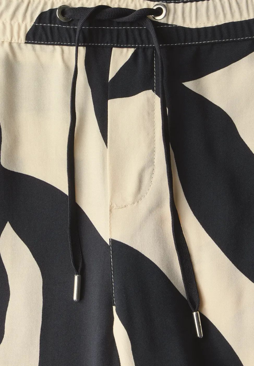 Broek met gedessineerde Wide Legs