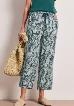 Broek met gedessineerde Wide Legs