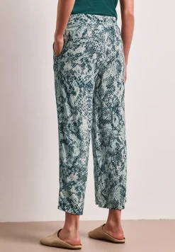 Broek met gedessineerde Wide Legs