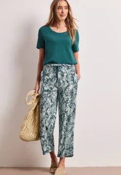 Broek met gedessineerde Wide Legs