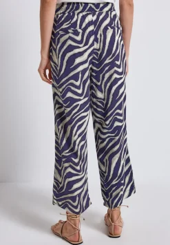 Broek met gedessineerde Wide Legs