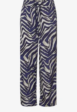 Broek met gedessineerde Wide Legs