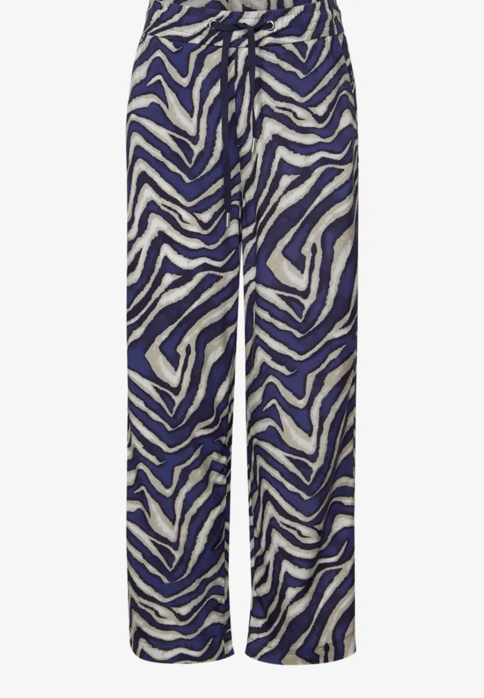 Broek met gedessineerde Wide Legs