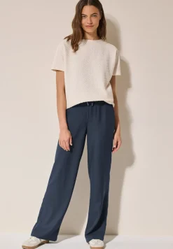 Broek met gemêleerd effect