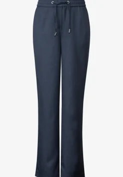 Broek met gemêleerd effect