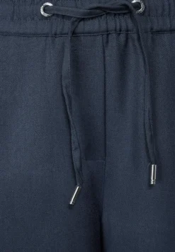 Broek met gemêleerd effect