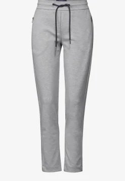 Broek met gemêleerde look