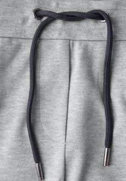 Broek met gemêleerde look