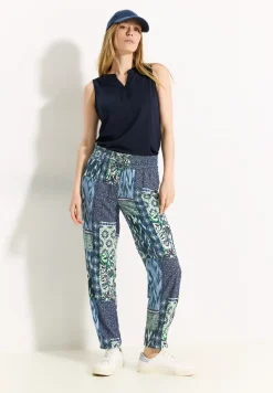 Broek met patchworkprint
