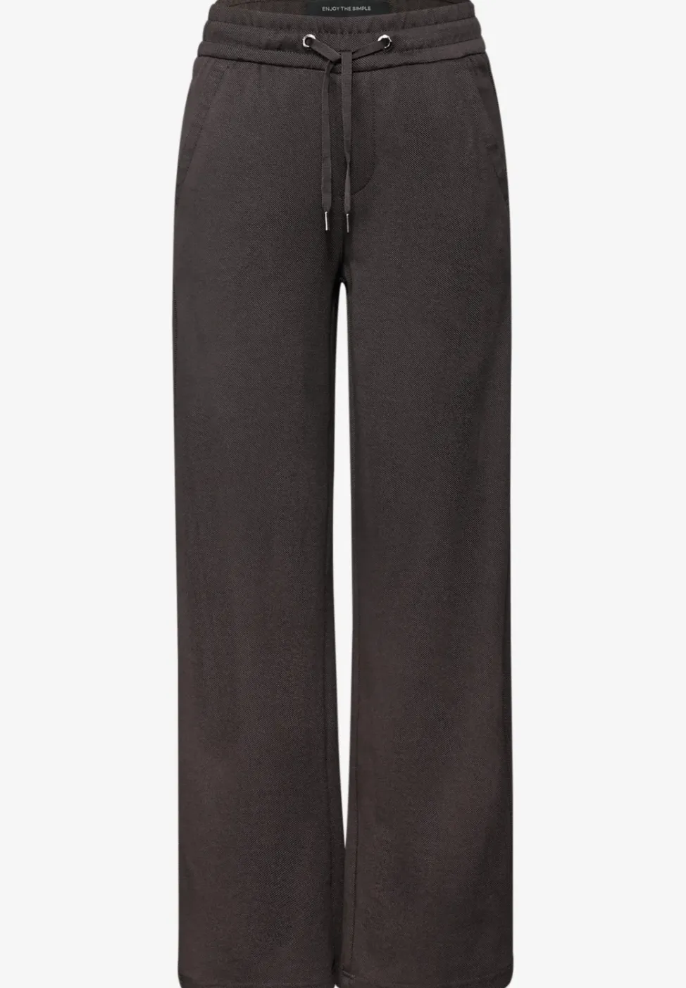 Broek met rechte pijpen en tape