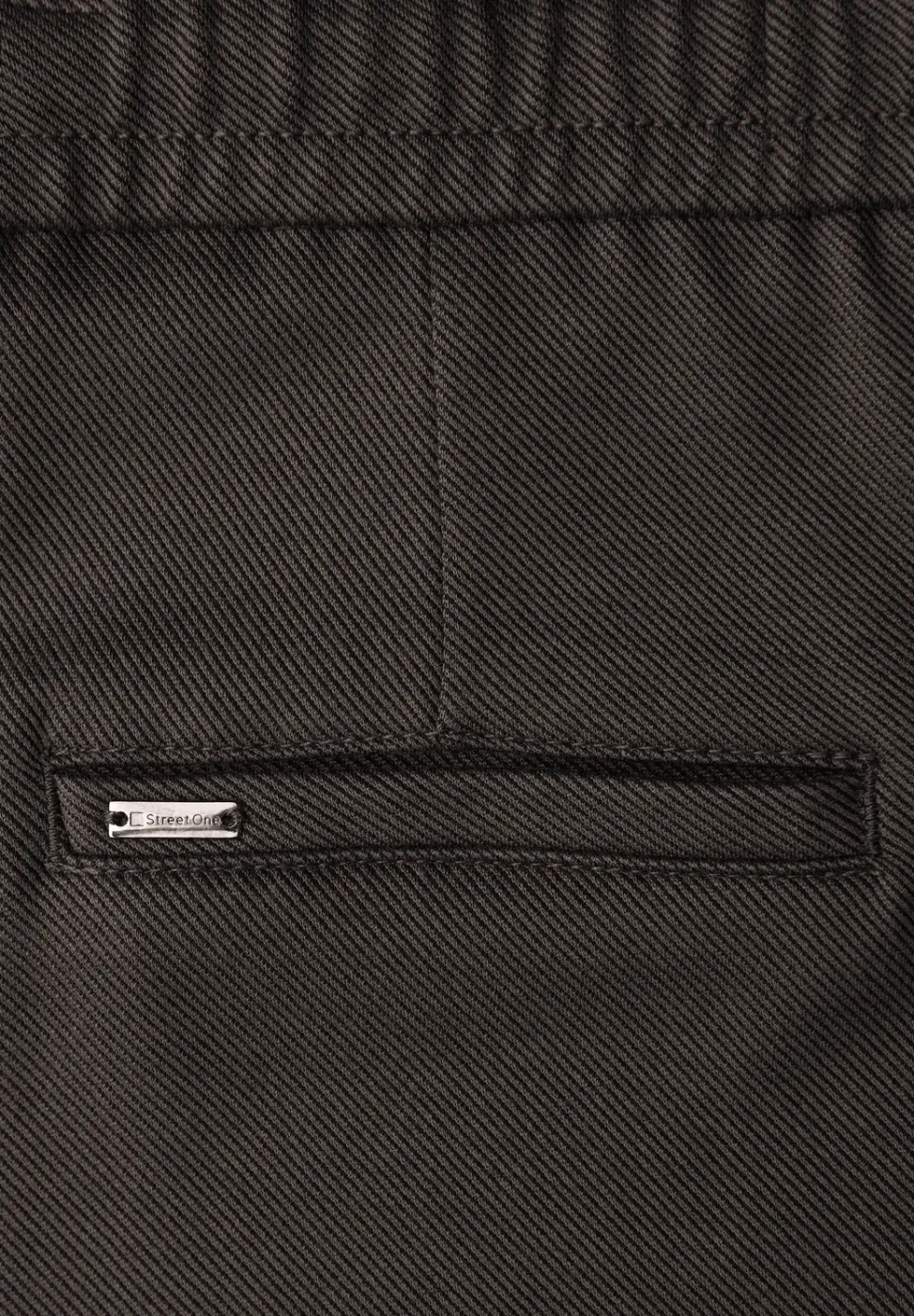 Broek met rechte pijpen en tape