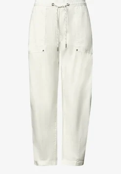 Broek met spijlpijpen in papertouch kwaliteit