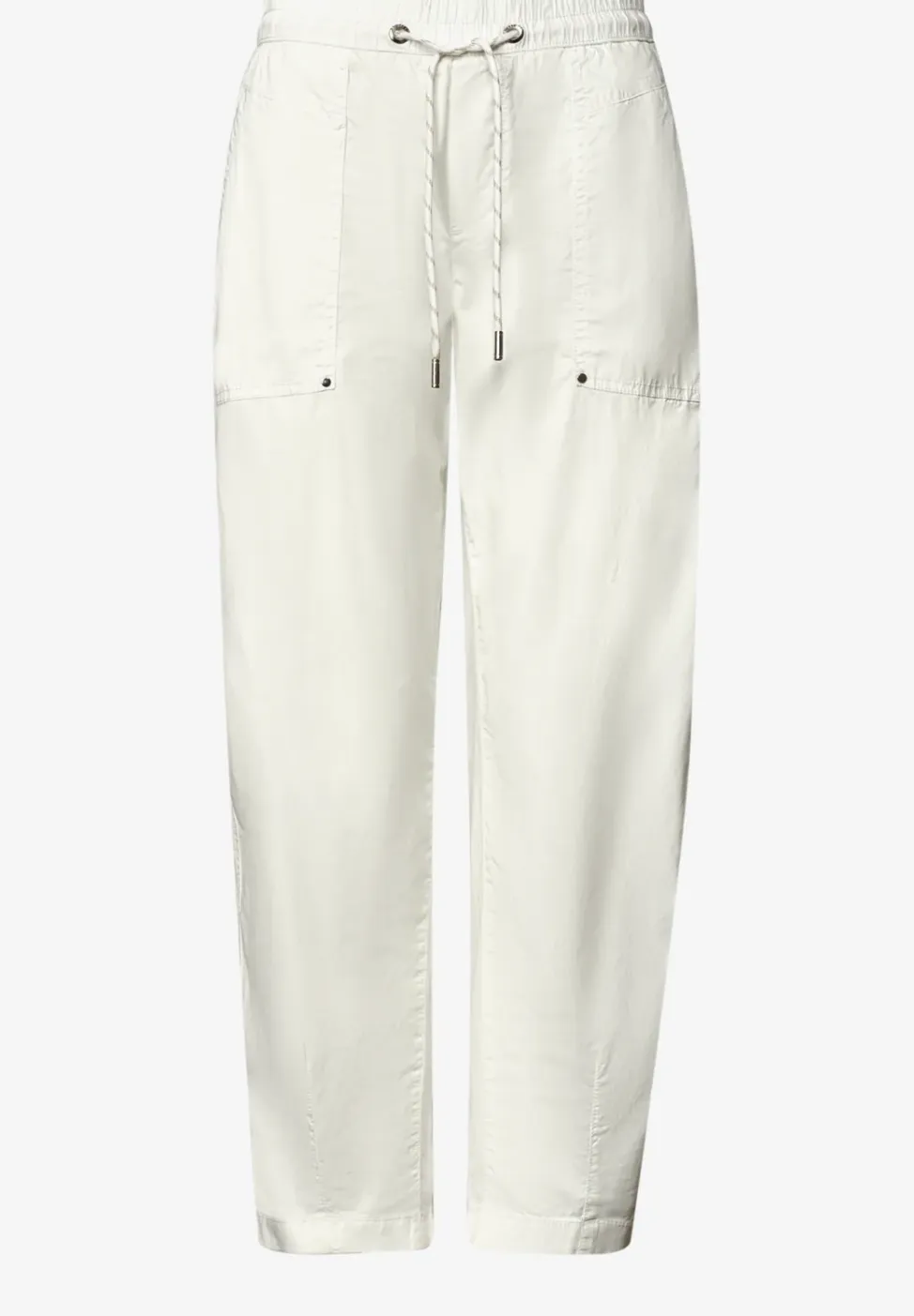 Broek met spijlpijpen in papertouch kwaliteit