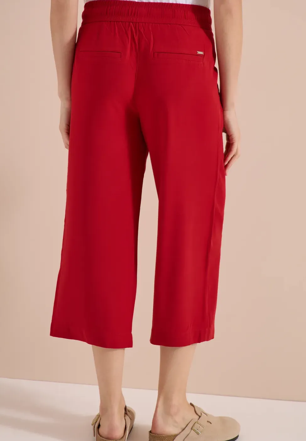 3/4 broek met wijde pijpen in Loose Fit