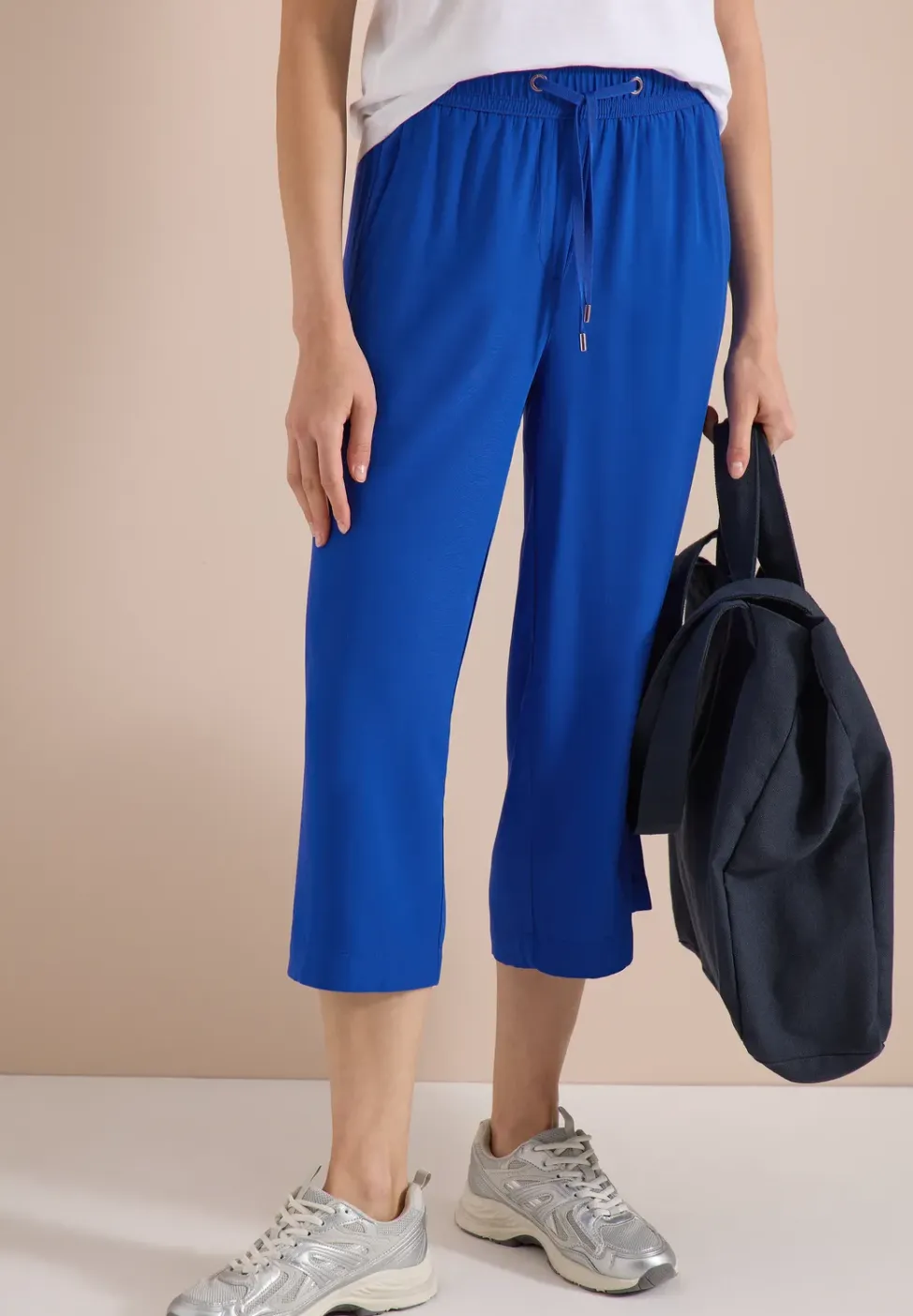 3/4 broek met wijde pijpen in Loose Fit