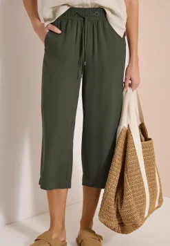 3/4 broek met wijde pijpen in Loose Fit