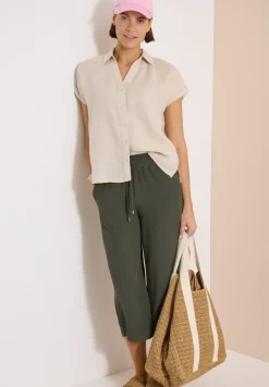 3/4 broek met wijde pijpen in Loose Fit