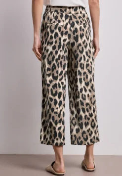 Broek met wijde pijpen in Loose Fit met print