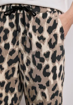 Broek met wijde pijpen in Loose Fit met print