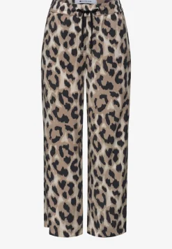 Broek met wijde pijpen in Loose Fit met print