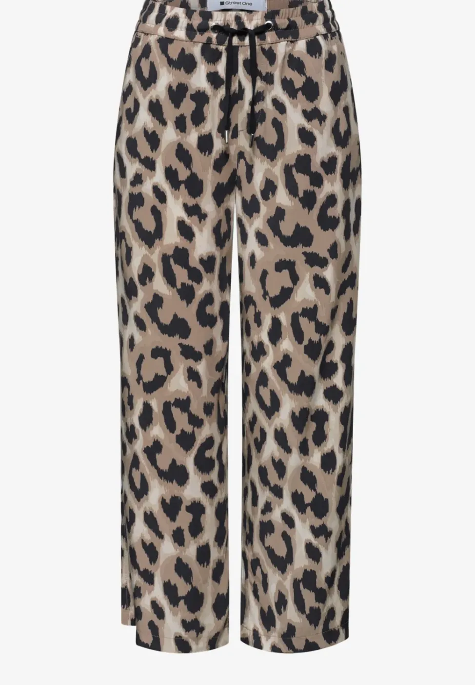 Broek met wijde pijpen in Loose Fit met print