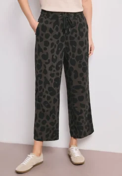 Broek met wijde pijpen in Loose Fit met print