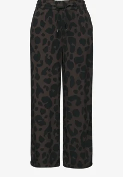 Broek met wijde pijpen in Loose Fit met print
