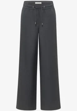 Broek met wijde pijpen in Loose Fit van linnenmix